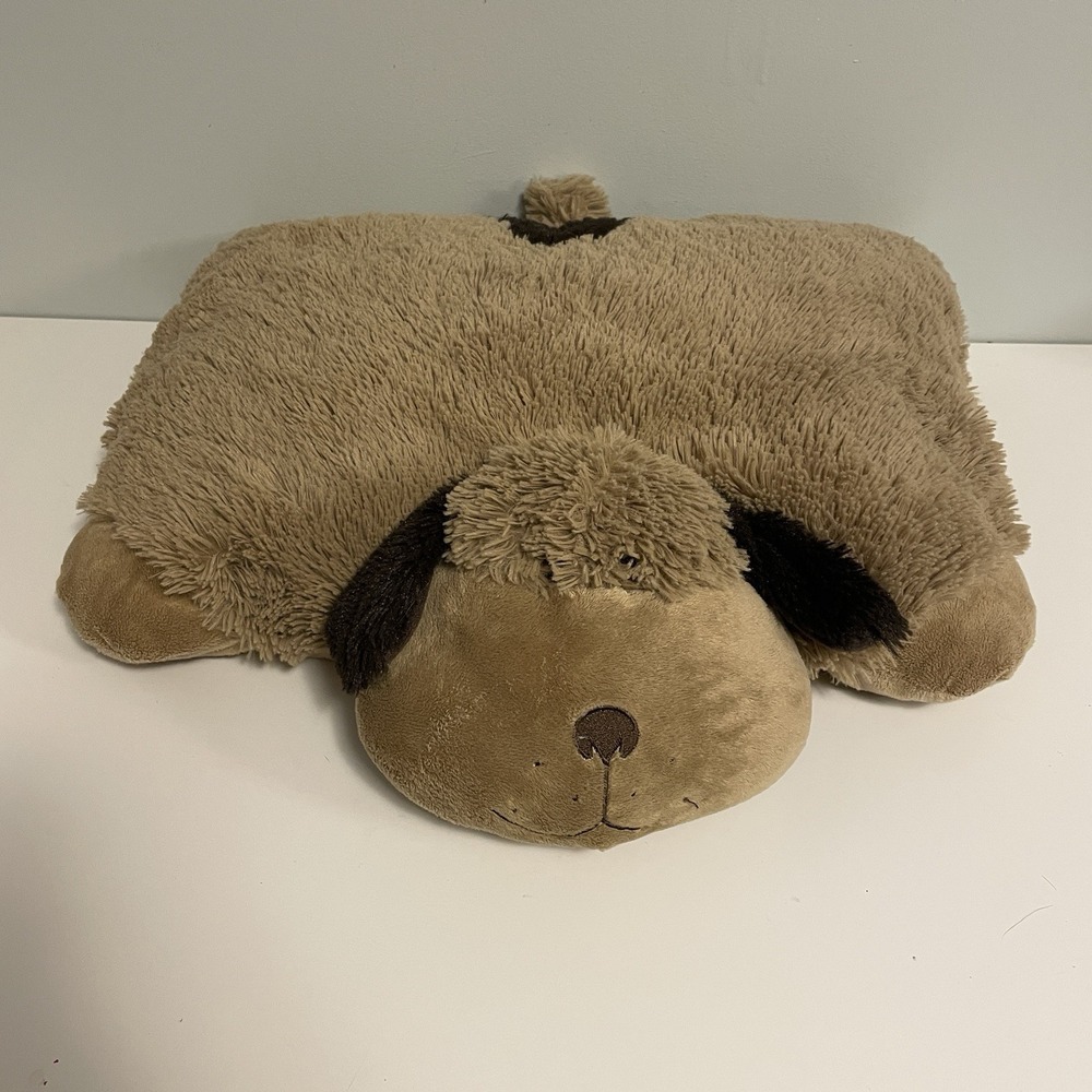 Pillow Pets Puppy Dog Tan Large 2009 Plush 18 Inch